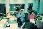 Kristy Steeves and Neil Zurcher in TV8 Newsroom 1984